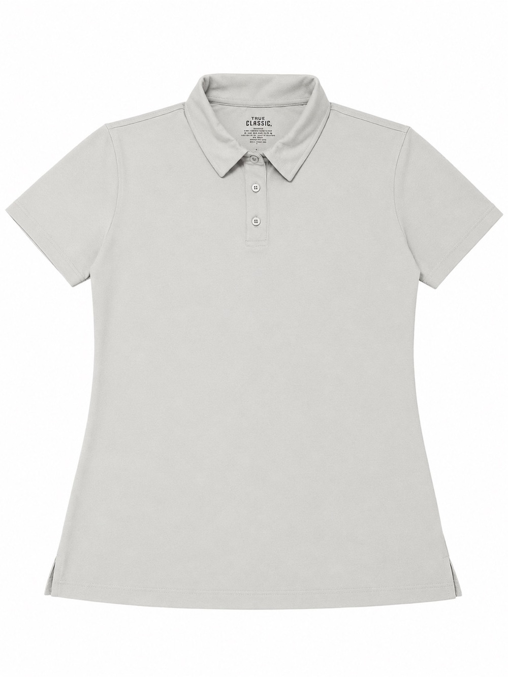 True Classic Short Sleeve Polo Shirt - Light Gray